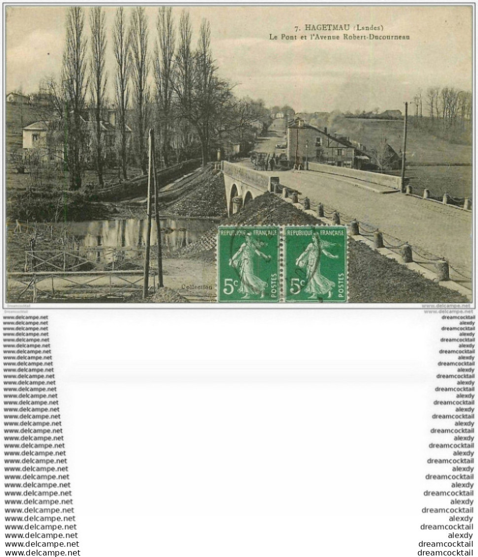 40 HAGETMAU. Pont Et Avenue Ducourneau 1919 - Hagetmau