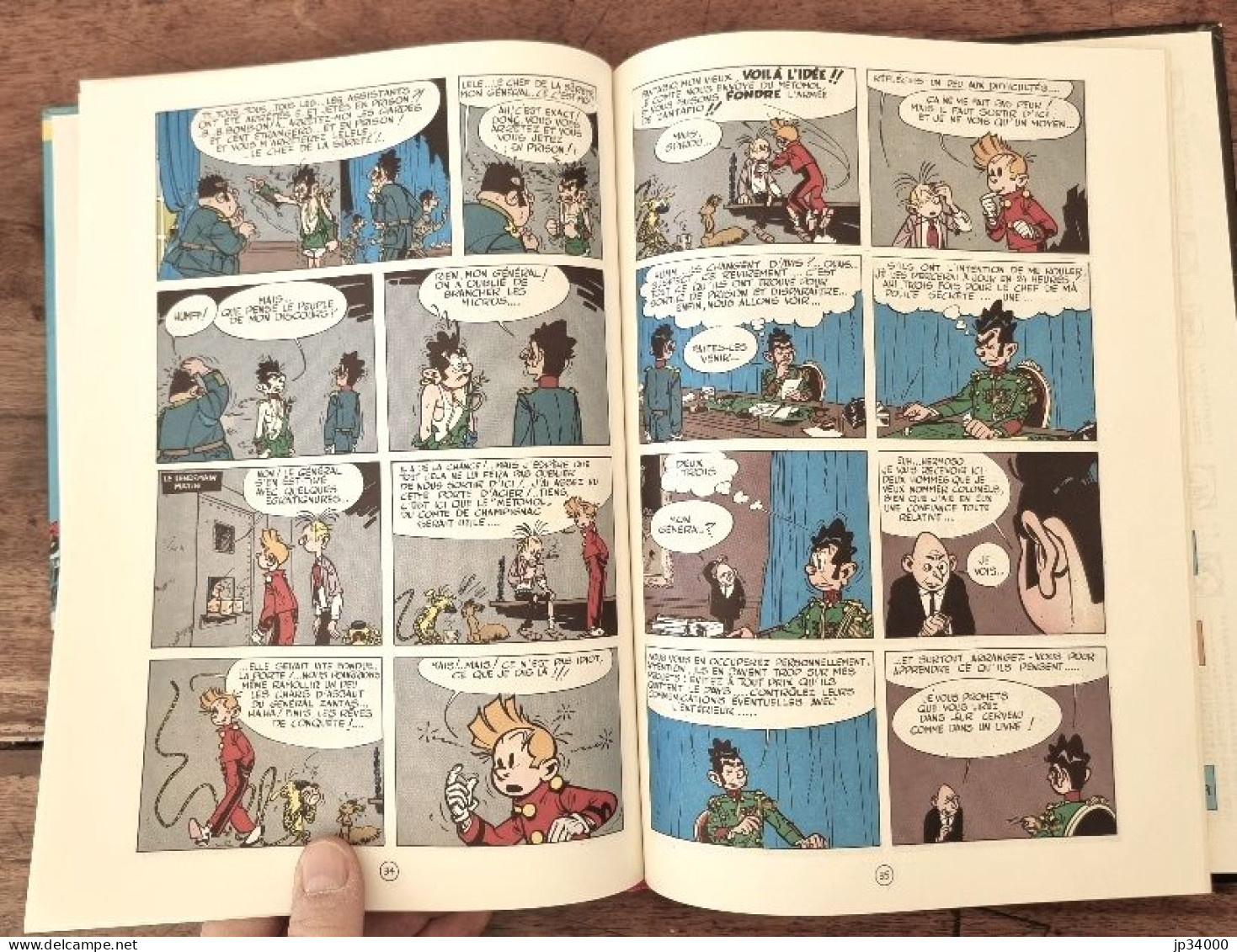 SPIROU ET FANTASIO N°7 Le Dictateur Et Le Champignon Edition 1974 Dos Rond. Tbe (B) - Spirou Et Fantasio