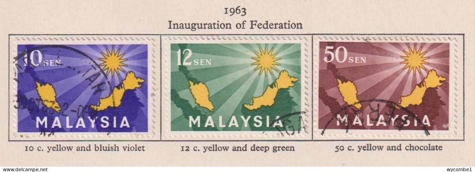 MALAYSIA - 1963 Federation Set As Scan - Federation Of Malaya