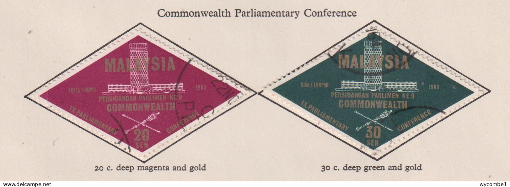 MALAYSIA - 1963 Commonwealth Conference Set As Scan - Federation Of Malaya