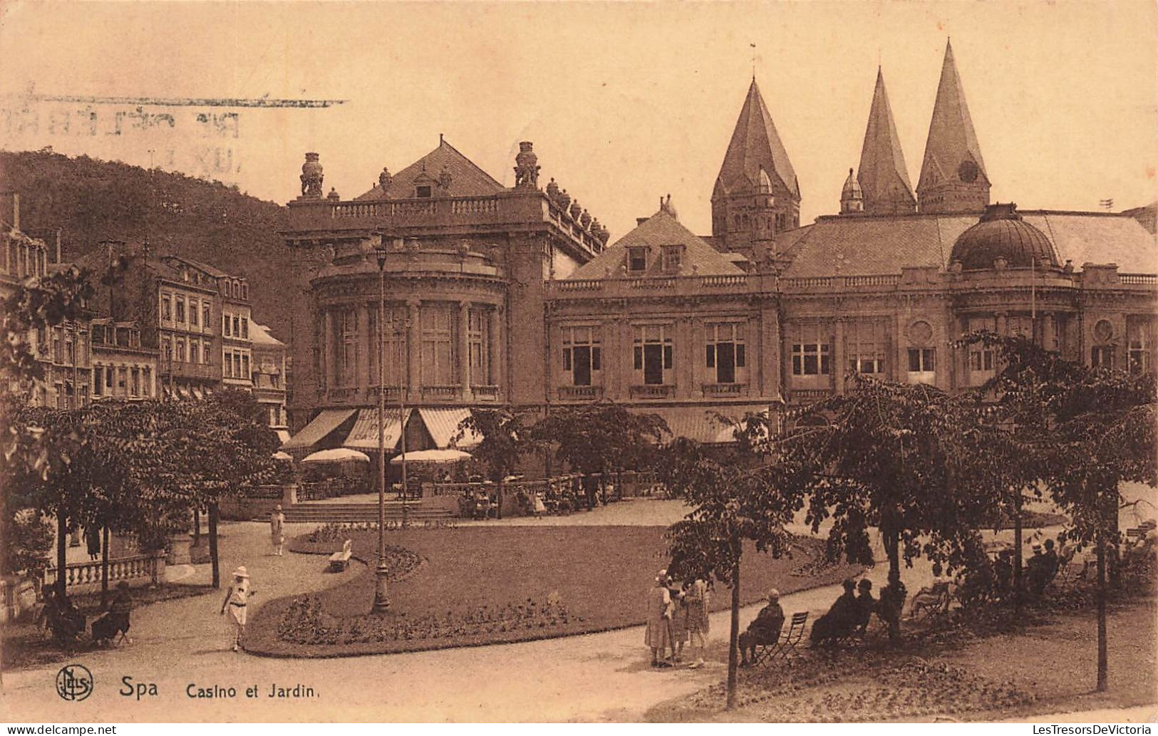 BELGIQUE - Spa - Casino Et Jardin - Animé - Carte Postale Ancienne - Spa