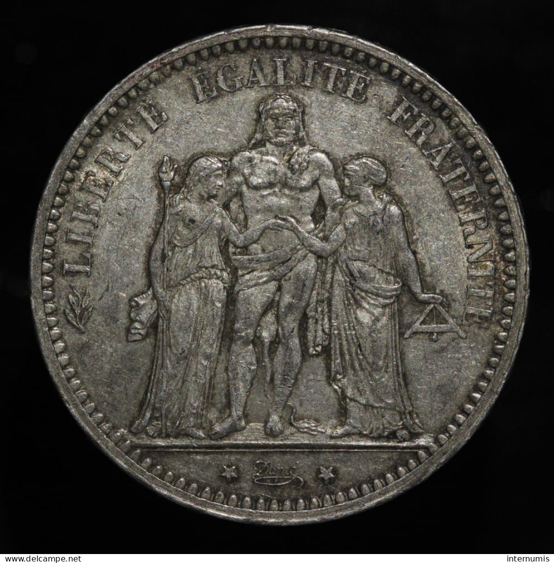 France, Hercule, 5 Francs, 1873, A - Paris, Argent (Silver), SUP (AU), KM#820.1, G.744 & F.334 - 5 Francs