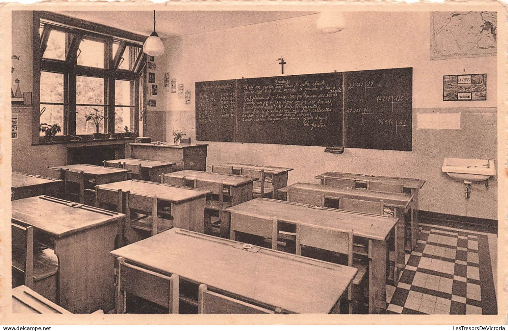 BELGIQUE - Amberloup - Pro-Juventute - Institut De Sainte-Ode - Une Classe - Carte Postale Ancienne - Bastenaken