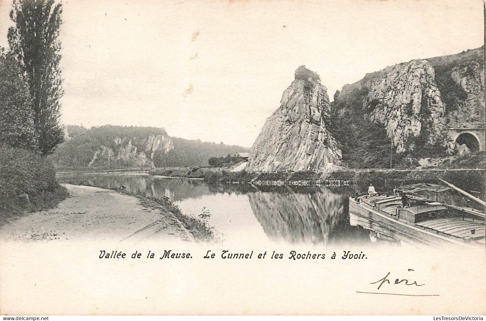 BELGIQUE - Vallée De La Meuse - Le Tunnel Et Les Rochers à Yvoir - Carte Postale Ancienne - Yvoir