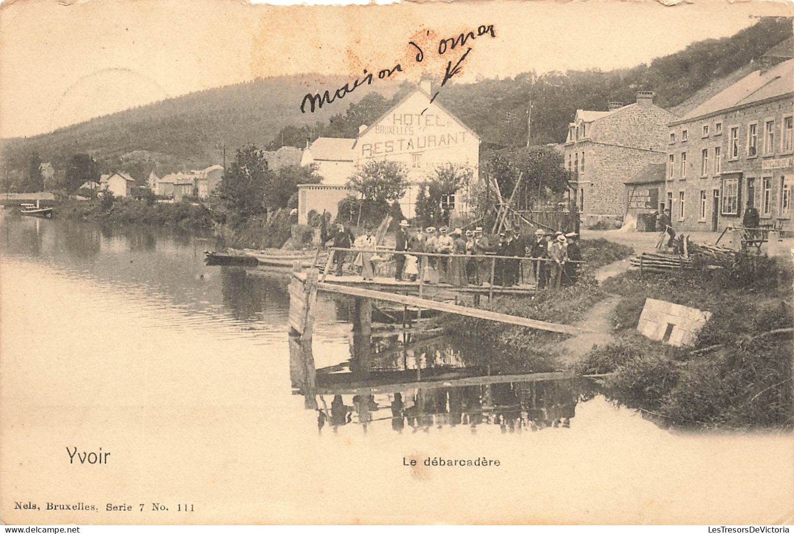 BELGIQUE - Yvoir - Le Débarcadère - Hotel Restaurant Bruxelles - Animé - Carte Postale Ancienne - Yvoir