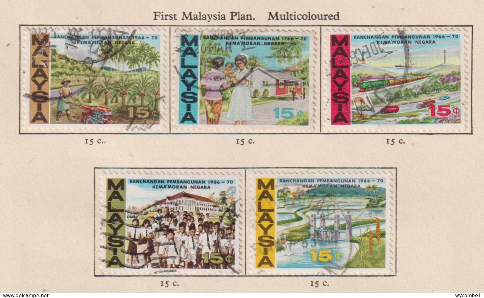 MALAYSIA - 1966 First Malaysia Plan Set As Scan - Federation Of Malaya