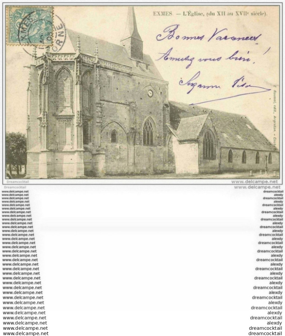 61 EXMES. L'Eglise 1905 - Exmes