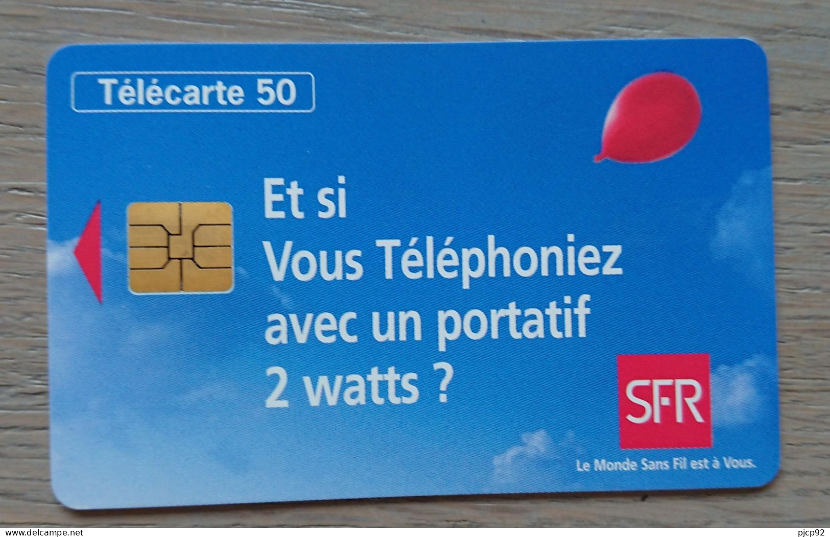 France - 1995 - Télécarte 50 Unités - SFR "Et Si Vous Téléphoniez Avec Un Portatif 2 Watts ? " - 1995