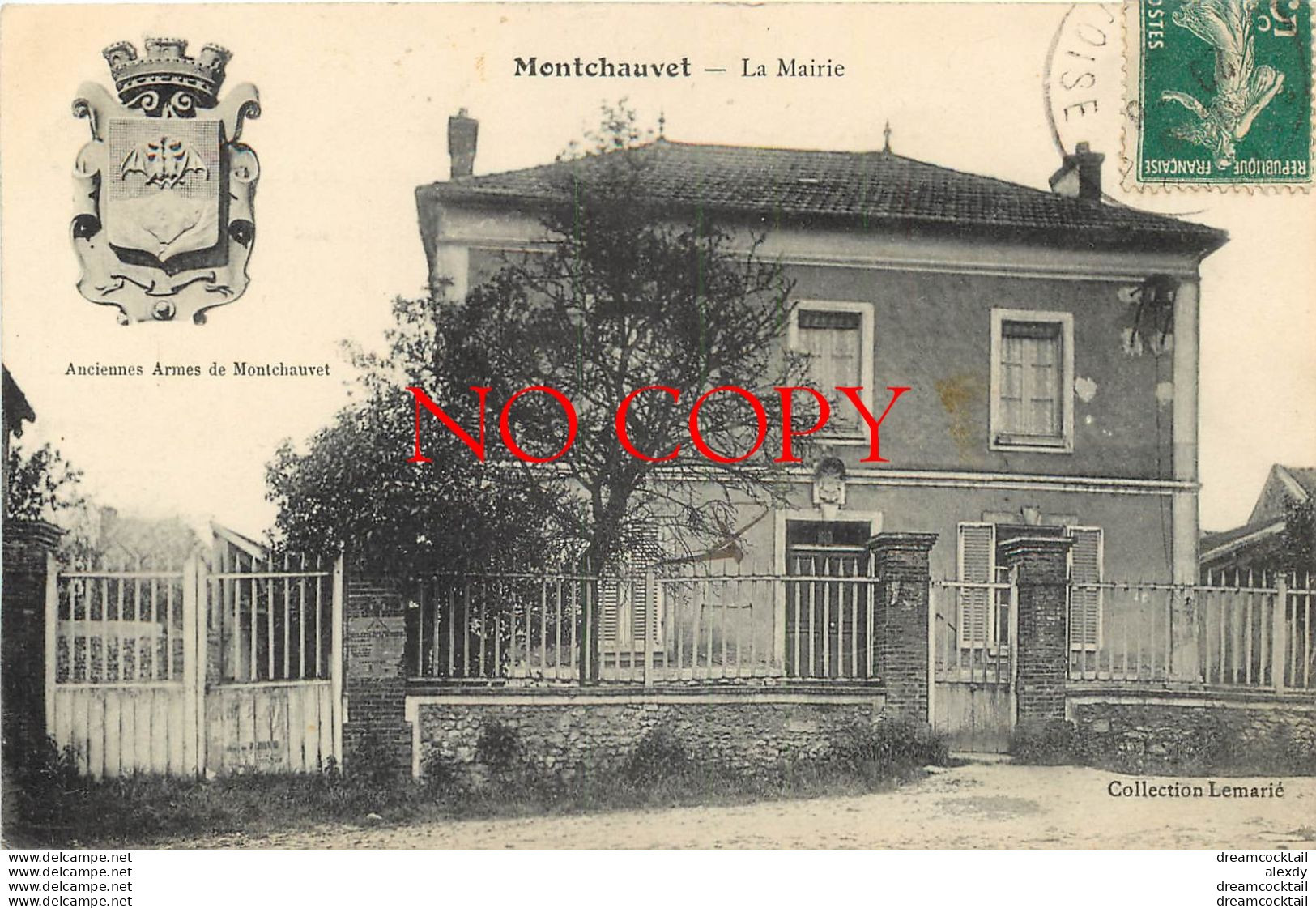 (DREY) 78 MONTCHAUVET. La Mairie 1910 Collection Lemarié - Septeuil