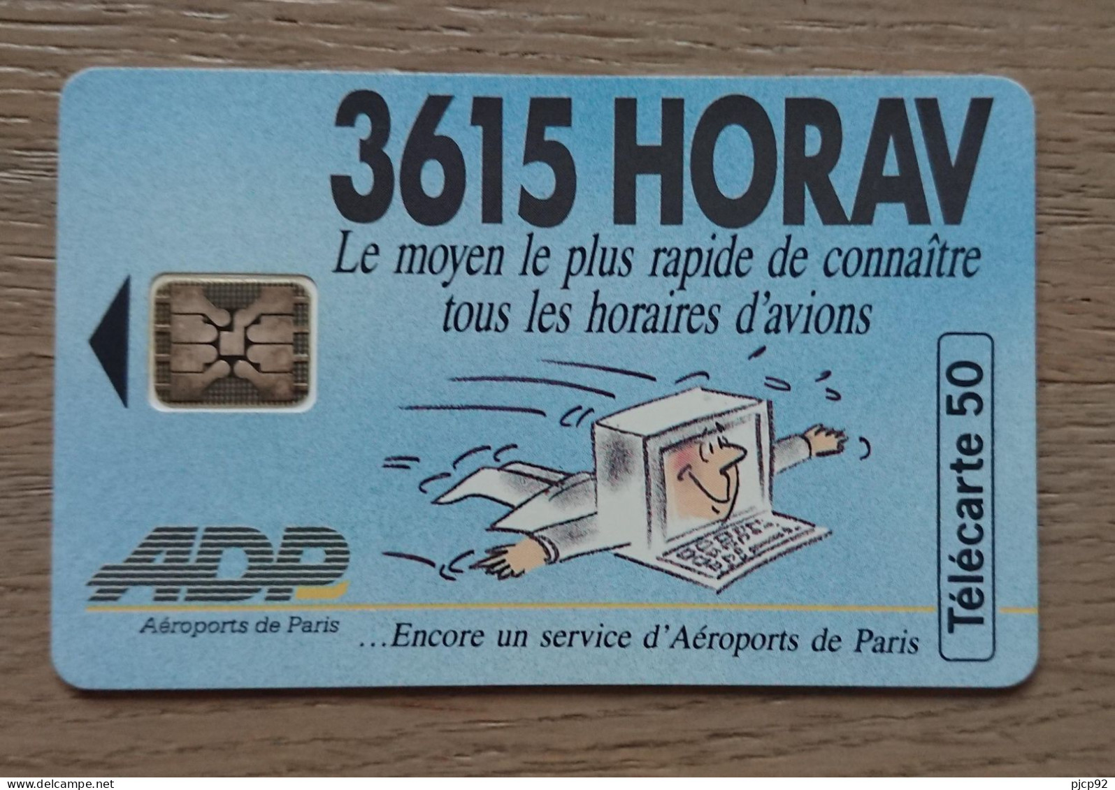 France - 1993 - Télécarte 50 Unités - Aéroports De PARIS - 3615 HORAV - 1993