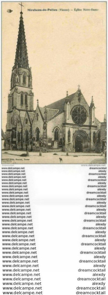 86 MIREBEAU DE POITOU. Eglise Notre Dame 1932 - Mirebeau