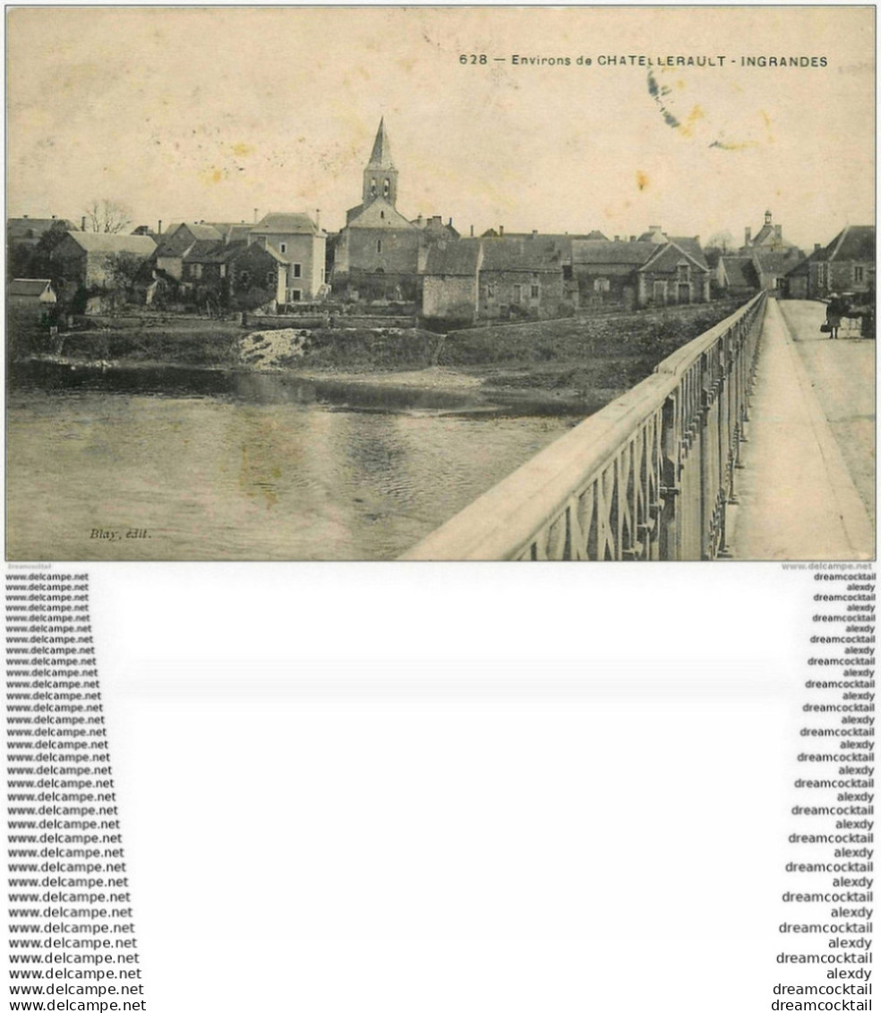 86 INGRANDES. Le Pont Vers La Ville - Ingrandes