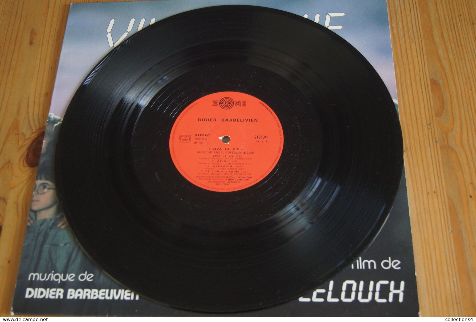 DIDIER BARBELIVIEN VIVA LA VIE AZNAVOUR PICCOLI TRINTIGNANT ANOUK AIME LELOUCH LP DU FILM 1984 VALEUR+   ELECTRO NEW AGE - Musique De Films