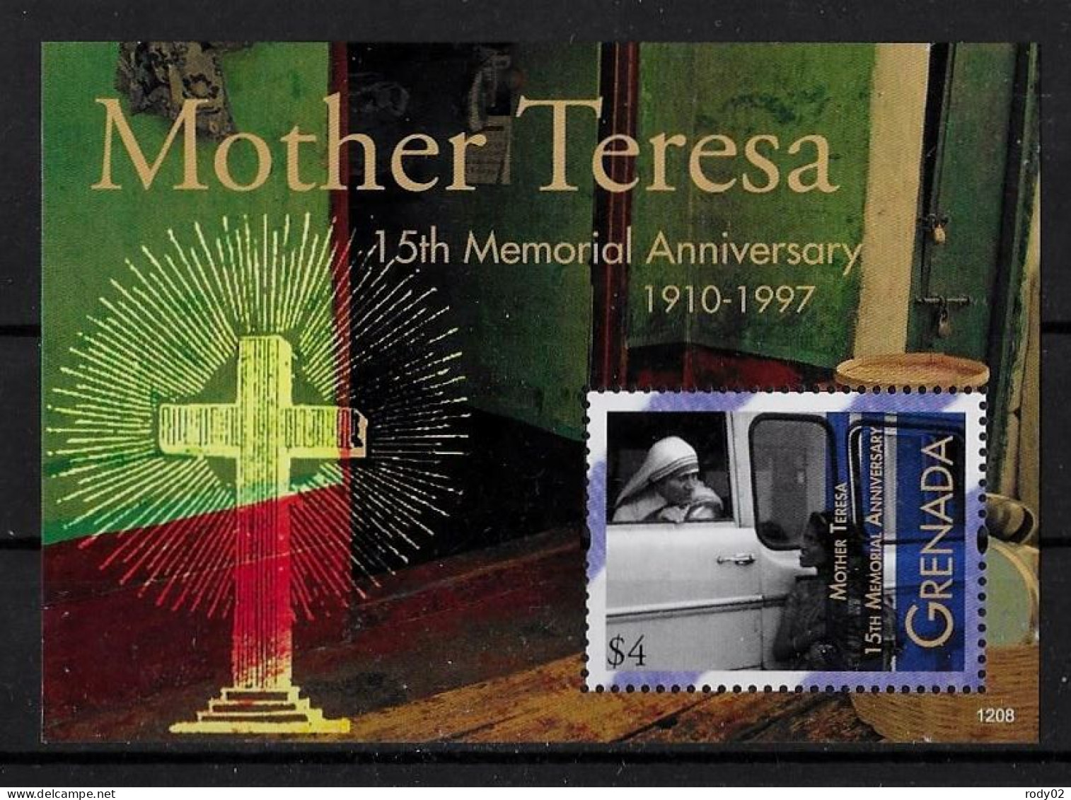 GRENADE - MERE TERESA - N° 5443 A 5445 ET BF 755 - NEUF** MNH - Mother Teresa