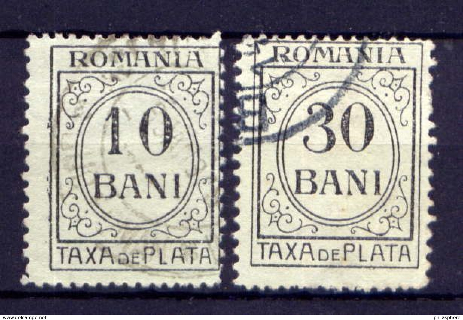 Rumänien Porto Nr.43 + 45               O  Used                (1042) - Postage Due