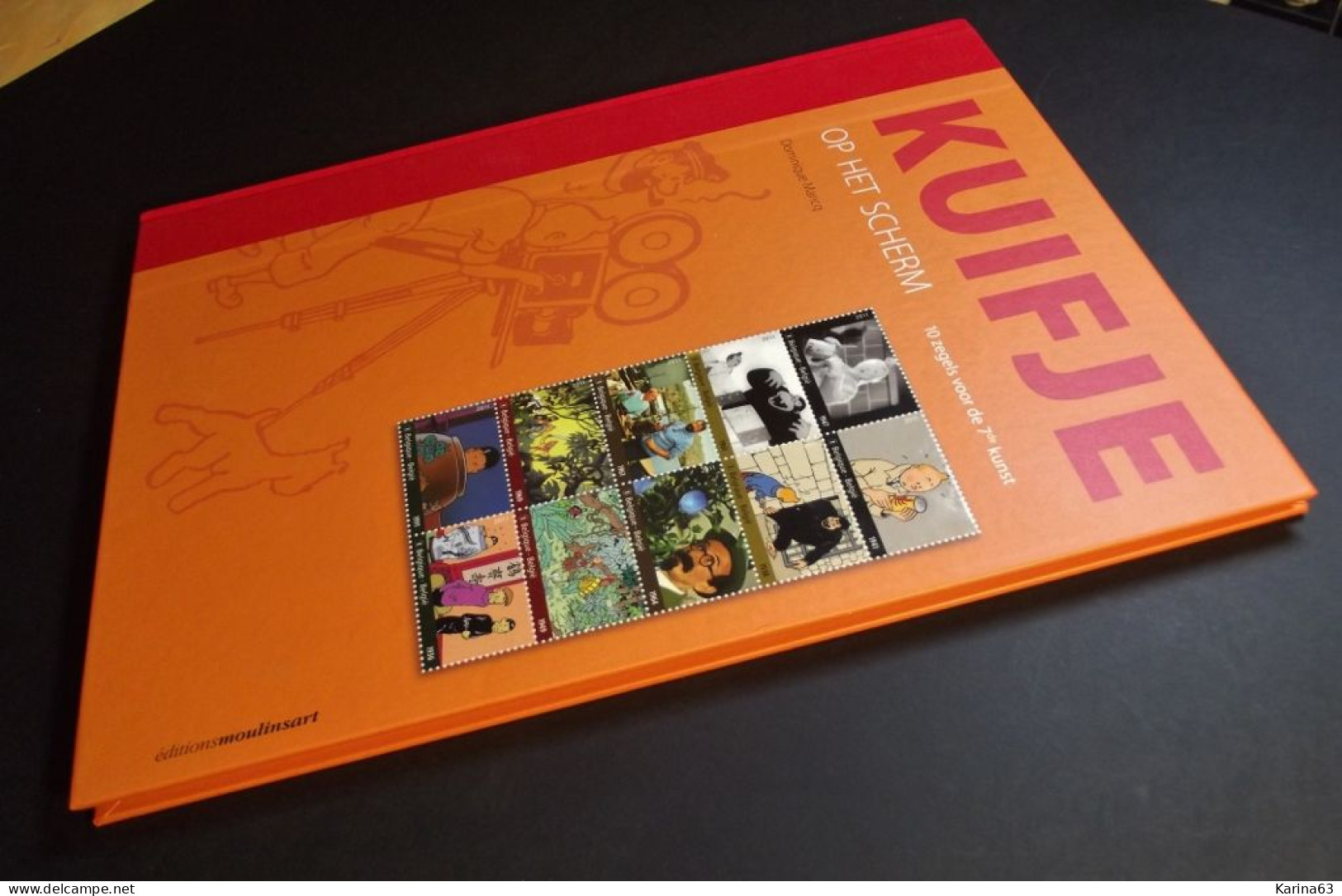 TinTin - Kuifje op het scherm Beperkte editie  Édition limitée (5000) velletje met 10 zegels ( 2011 ) in mint condition