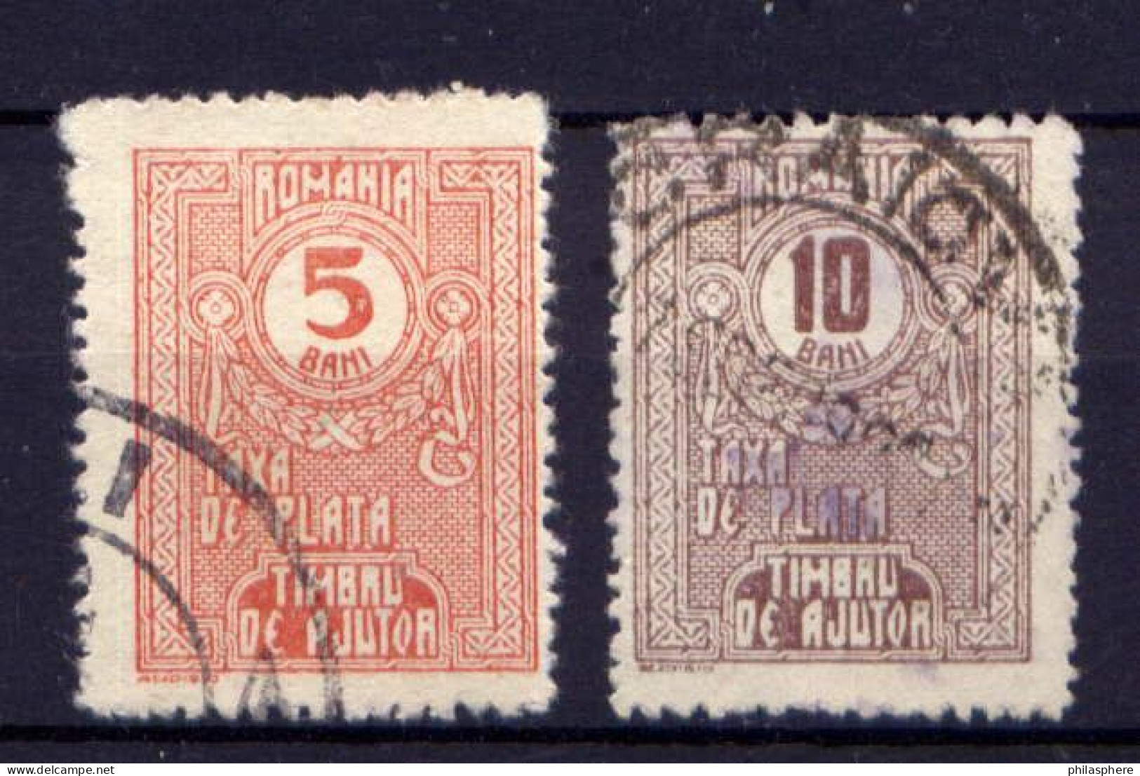 Rumänien Zwangszuschlag Nr.9/10               O  Used                (1046) - Steuermarken