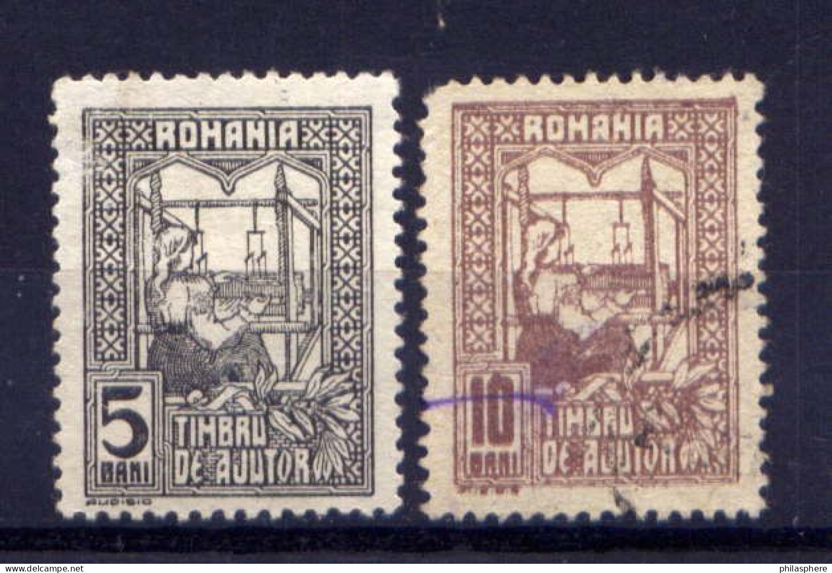 Rumänien Zwangszuschlag Ajutor Nr.3/4               O  Used + *  Unused                (1048) - Steuermarken
