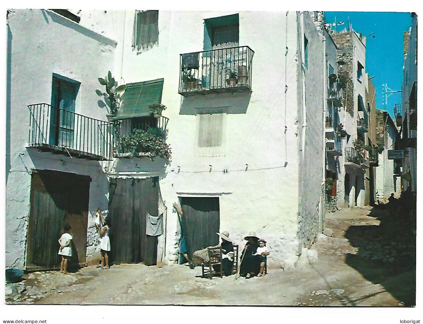 CALLE TIPICA / RUE TYPIQUE / TYPICAL STREET.- PEÑISCOLA/ CASTELLON.- ( ESPAÑA ) - Castellón