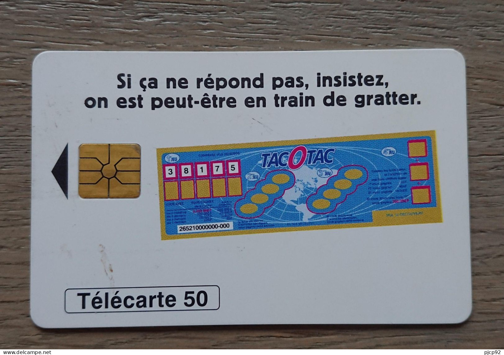 France - 1996 - Télécarte 50 Unités -   Jeux - TACOTAC - 1996