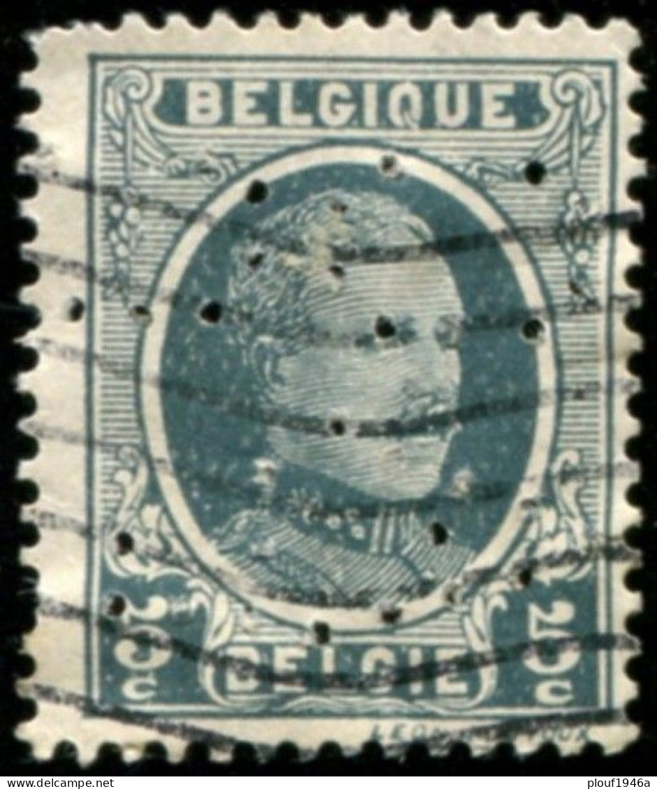 COB  193 (o) / Yvert Et Tellier N° 193 (o) Perfin / Perforé - 1909-34