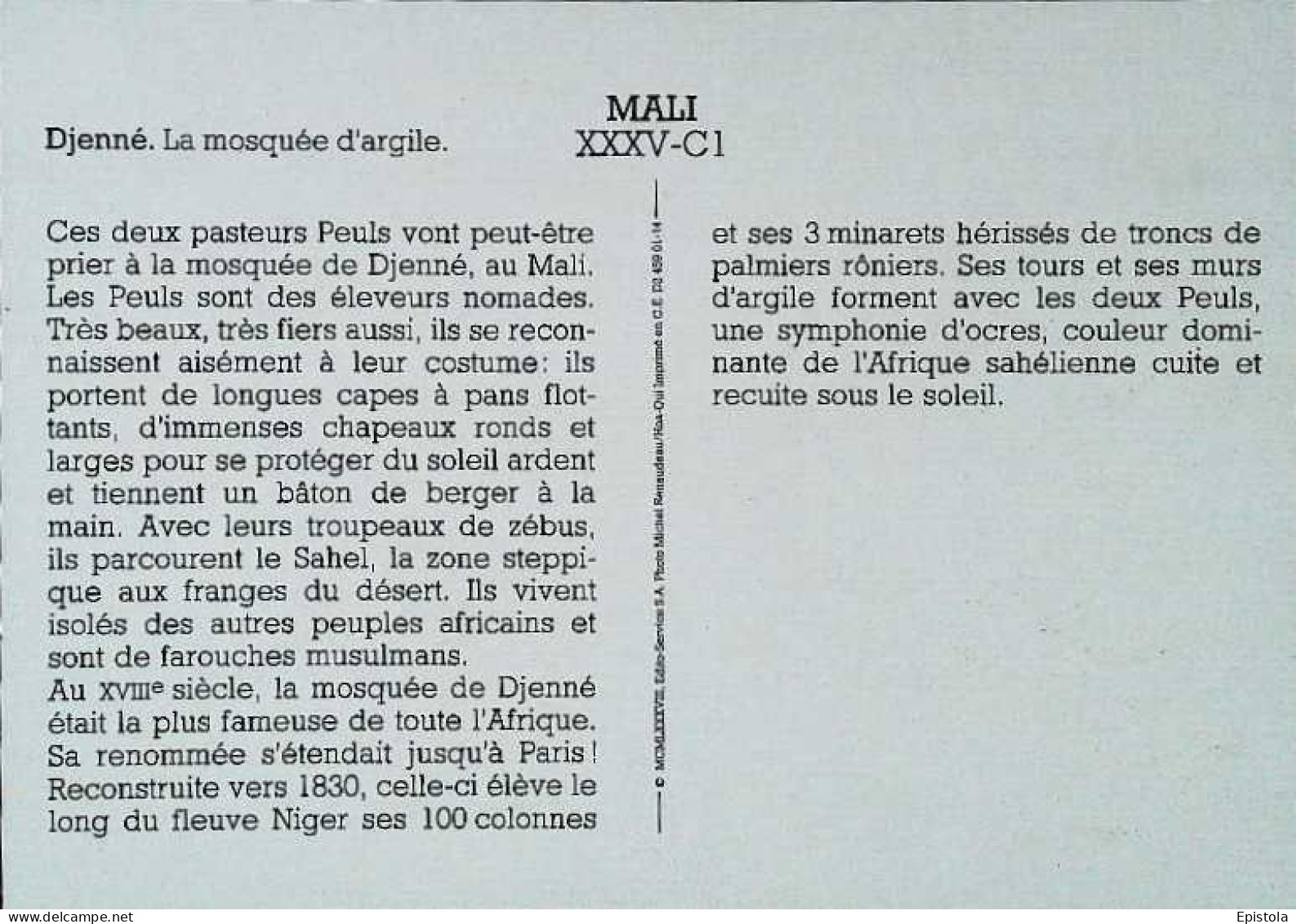 ►    Mali   Djenné  La Mosquée D'argile - Mali