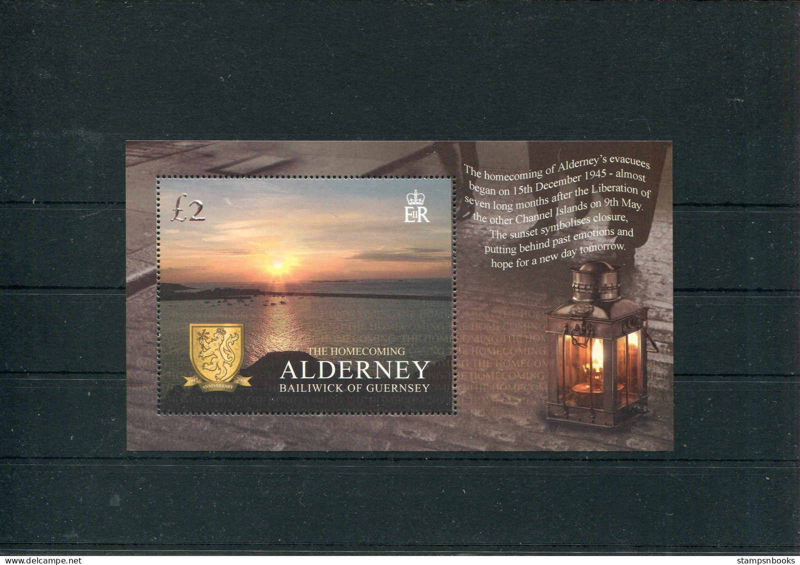 2005 Alderney WW2 Liberation Homecoming, Unmounted Mint Miniature Sheet - Alderney