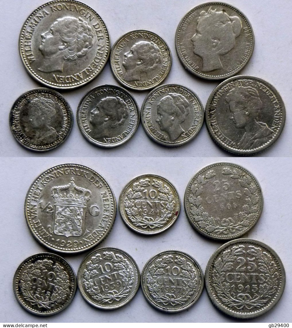 Pays-Bas Lot De 7 Monnaies (9277-19) - Collections