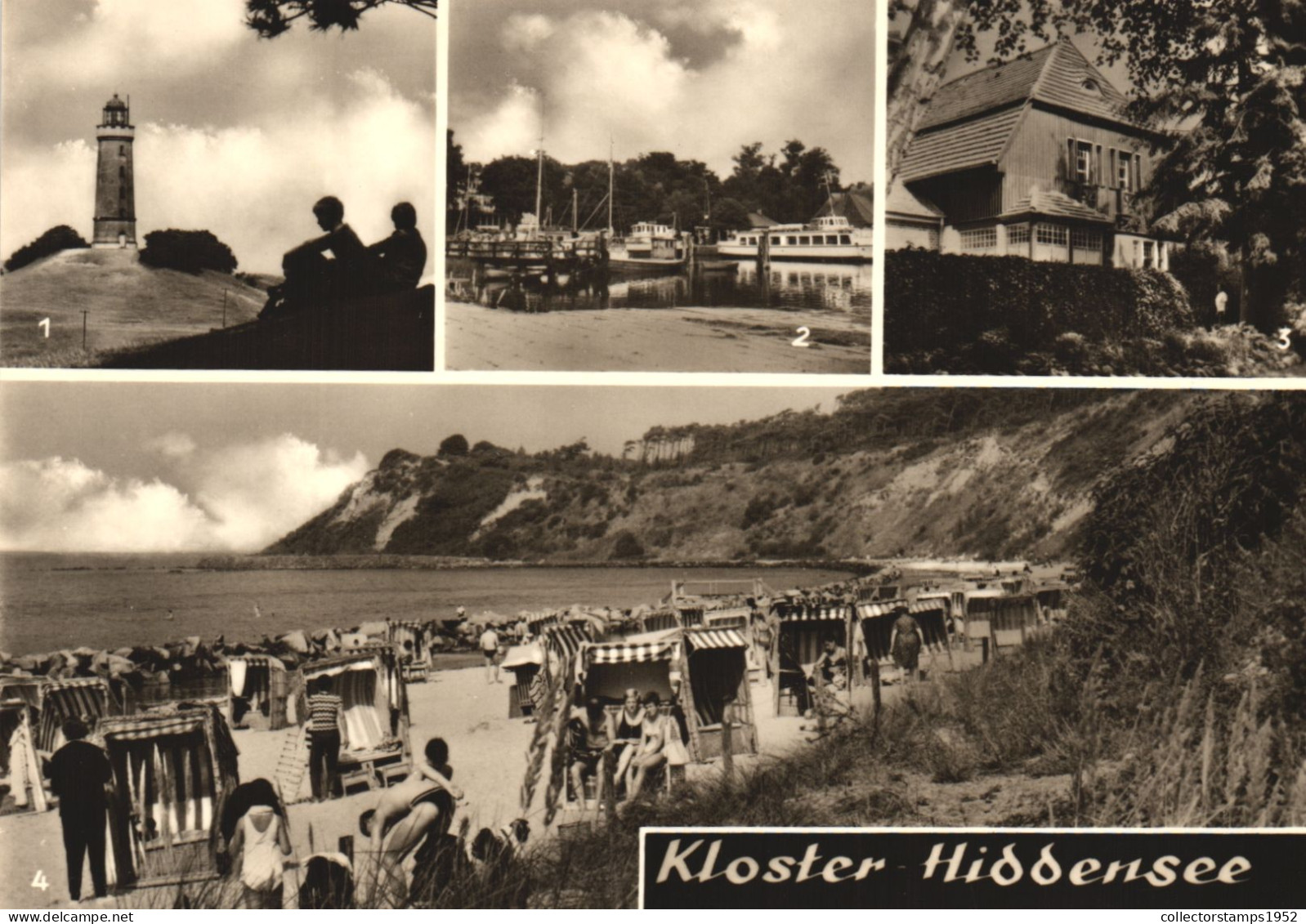 KLOSTER HIDDENSEE, MULTIPLE VIEWS, TOWER, BEACH, PORT, SHIPS, ARCHITECTURE, GERMANY - Hiddensee