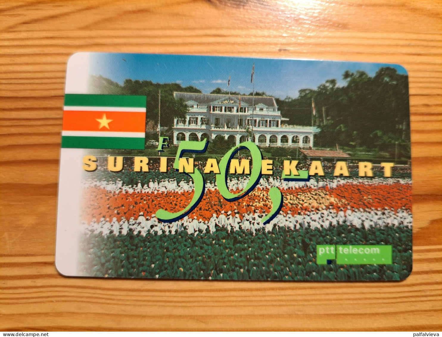 Prepaid Phonecard Netherlands, Ptt Telecom - Surinamekaart Exp: 00/00/00 - GSM-Kaarten, Bijvulling & Vooraf Betaalde