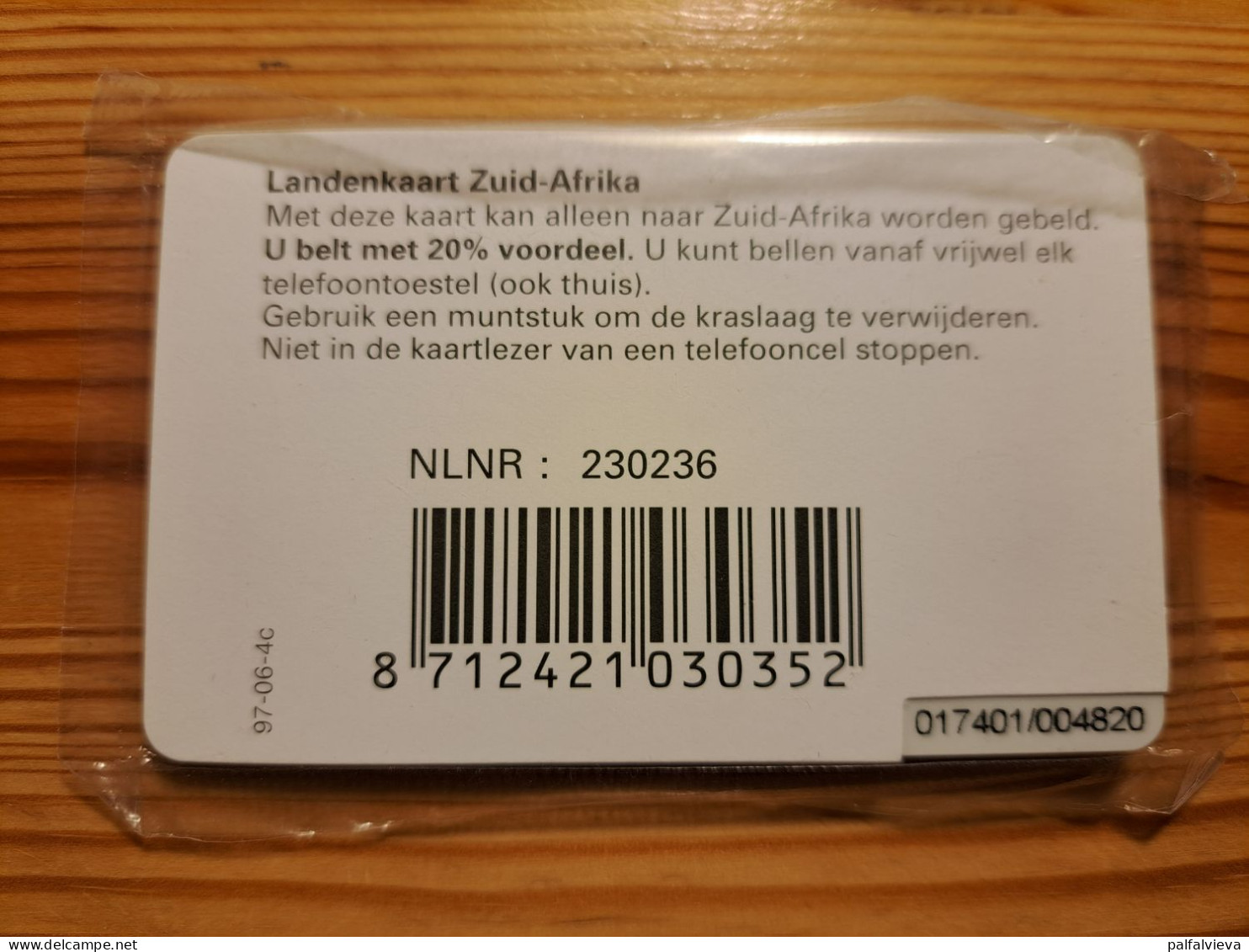 Prepaid Phonecard Netherlands, Kpn Telecom - Zuid-Afrikakaart, South Africa - Mint In Blister - [3] Handy-, Prepaid- U. Aufladkarten