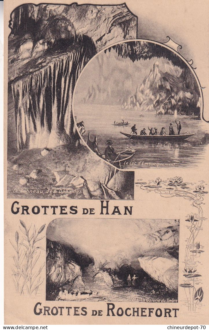 Grottes De Han Grottes De Rochefort Roi Albert Houyoux Preo Preobliteré Bruxelles 1923 Brussel - Andere & Zonder Classificatie