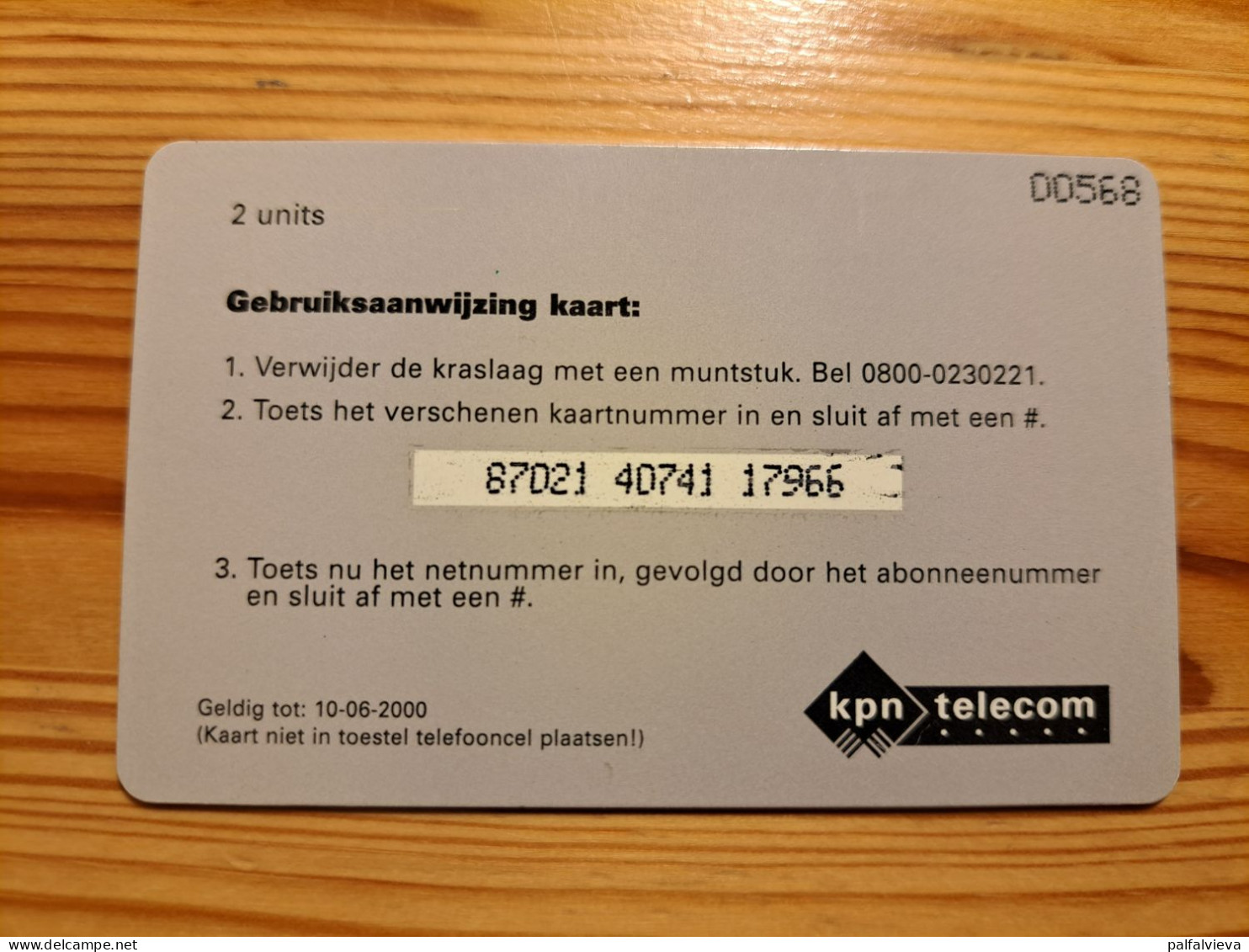 Prepaid Phonecard Netherlands, Kpn Telecom - Oerol Terschelling, Midweek - [3] Sim Cards, Prepaid & Refills