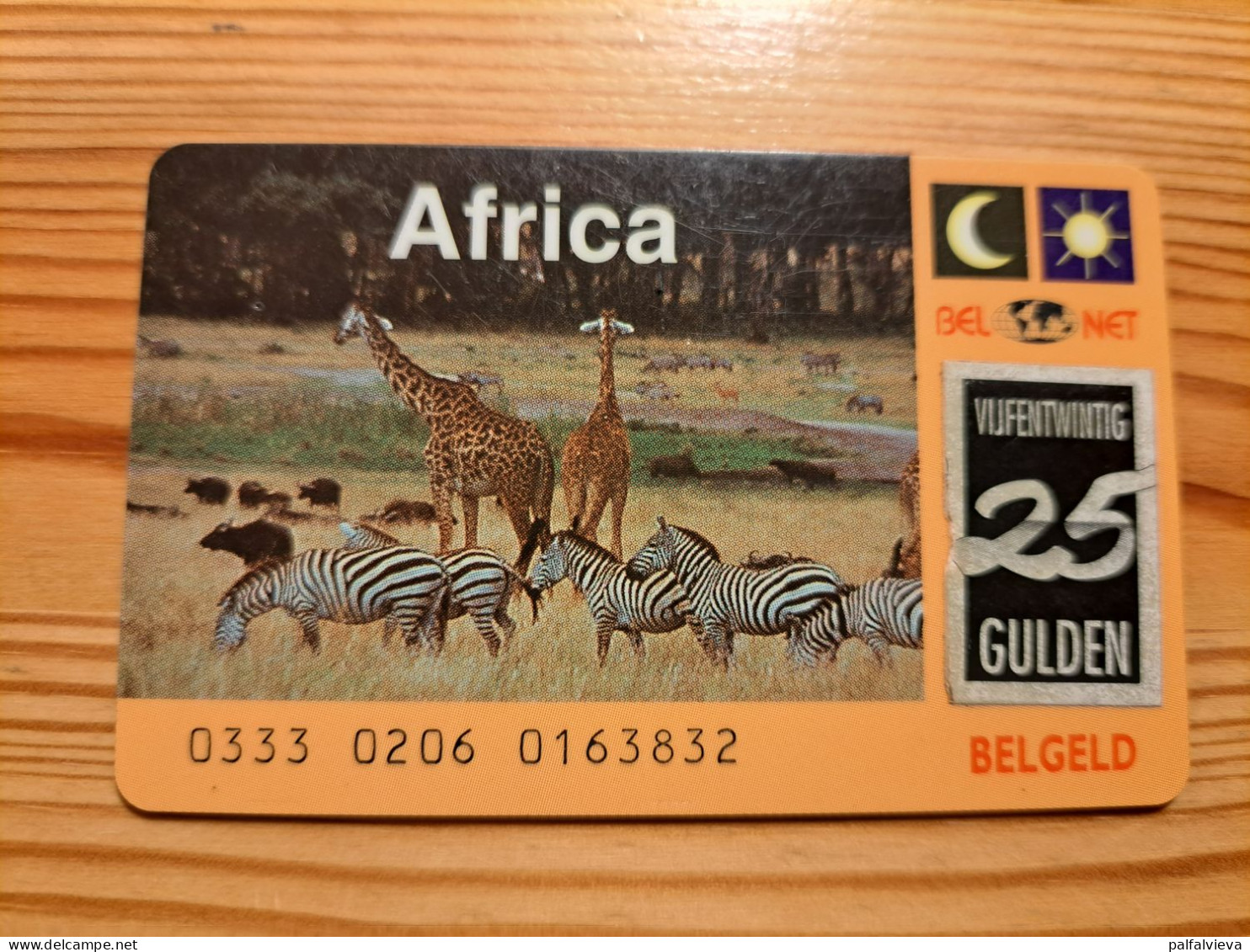 Prepaid Phonecard Netherlands, BelNet - Africa, Giraffe, Zebra - [3] Tarjetas Móvil, Prepagadas Y Recargos