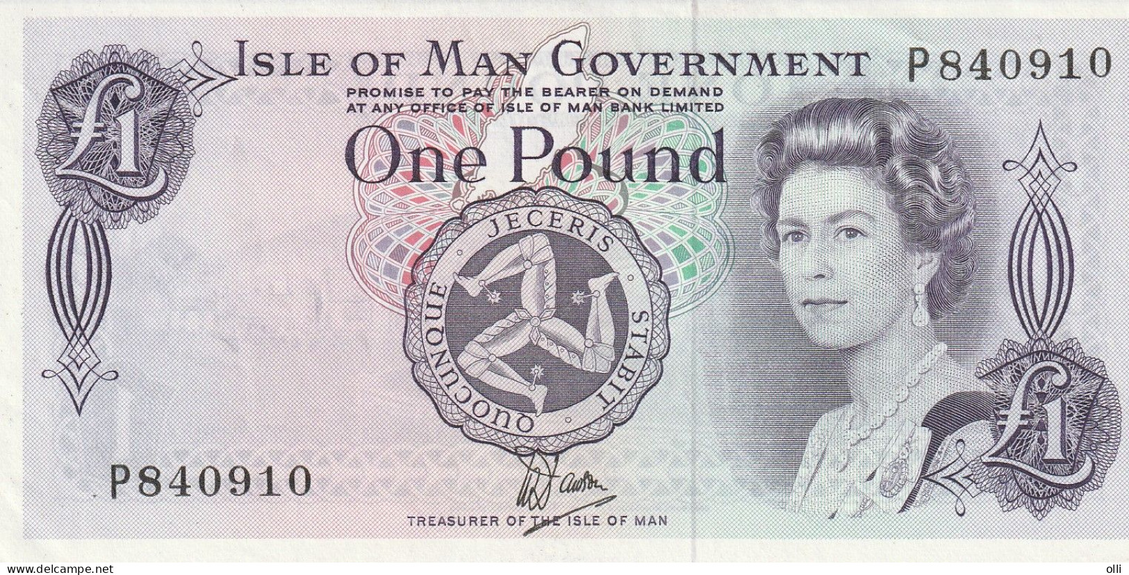 Isle Of Man, 1 Pound  , ND/1979   P-34a  UNC, - 1 Pound
