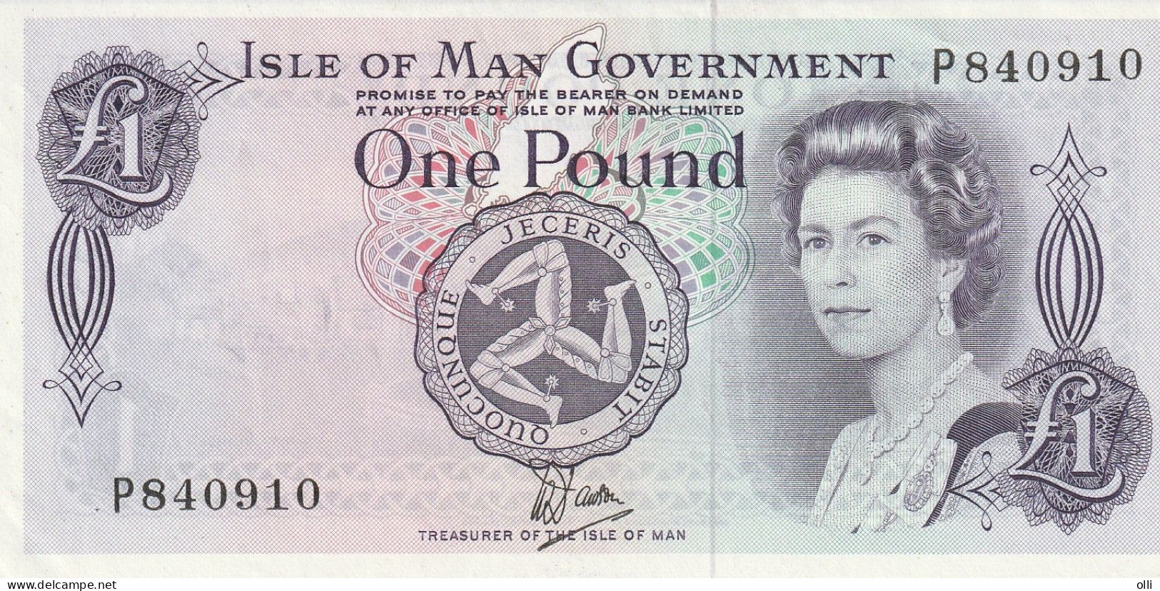 Isle Of Man, 1 Pound  , ND/1979   P-34a  UNC, - 1 Pond