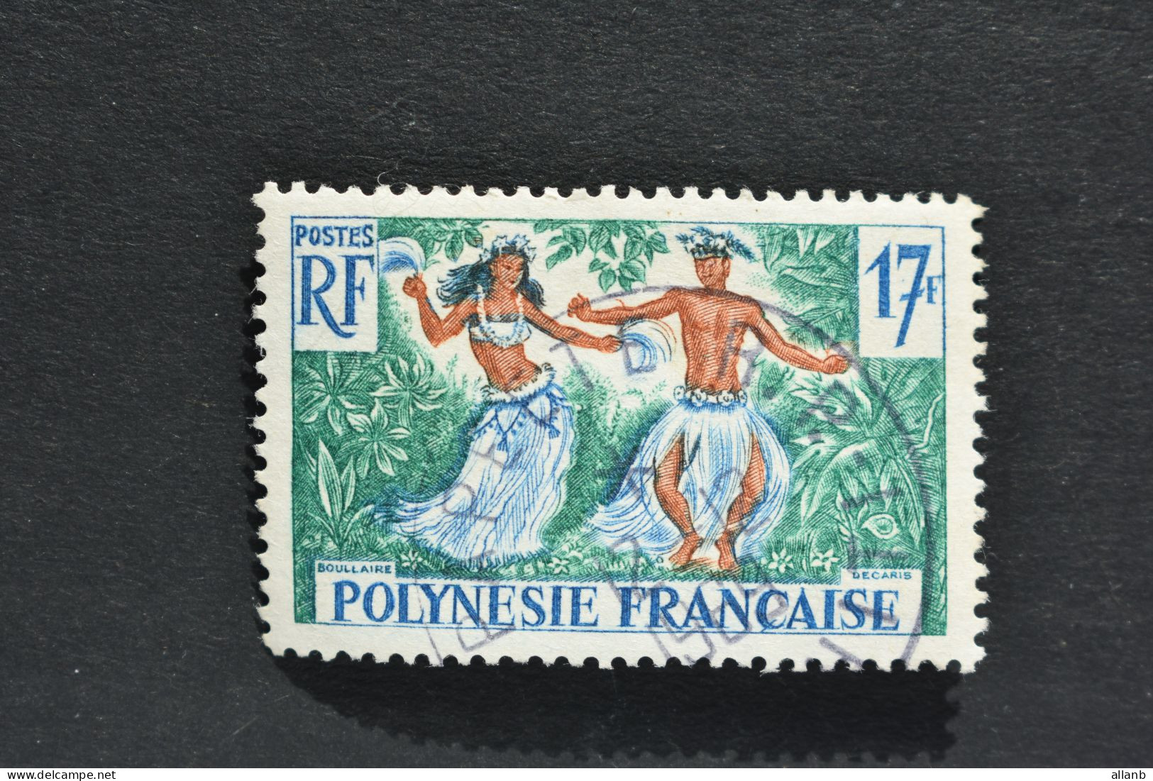 Polynésie Française - 1958-60 Danseurs Tahitiens N° 10 Oblitéré - Usados