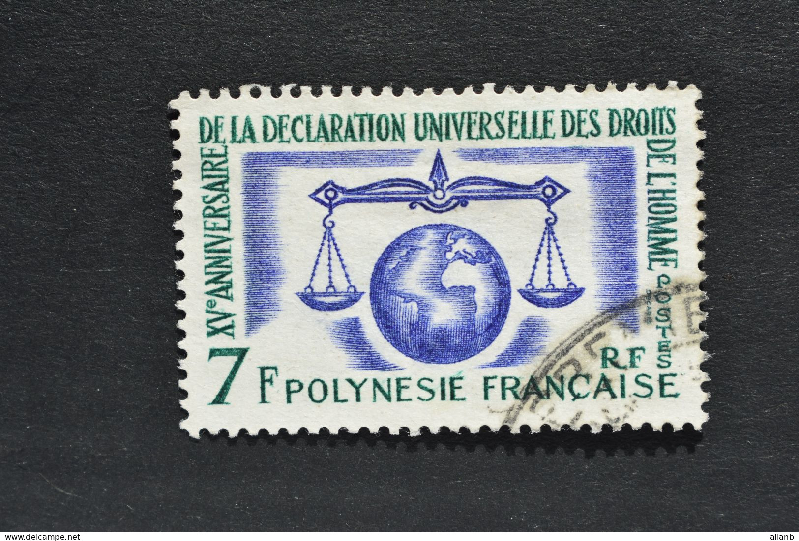 Polynésie Française - 1963 15ème Anniversaire Déclaration Universelle Droits De L'homme N° 25 Oblitéré - Used Stamps