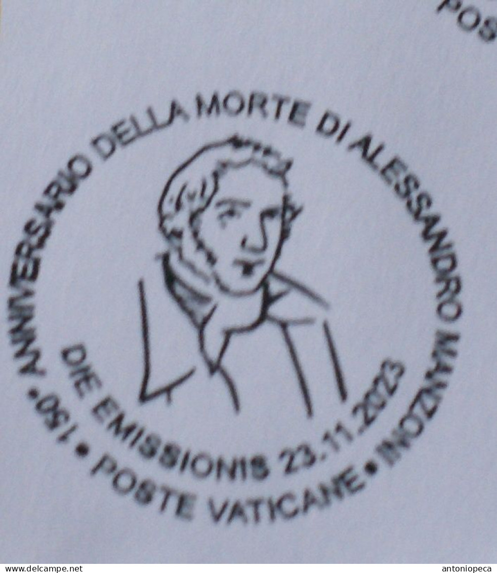 VATICAN 2023, 150 ANNI MORTE ALESSANDRO MANZONI,  FDC - Unused Stamps