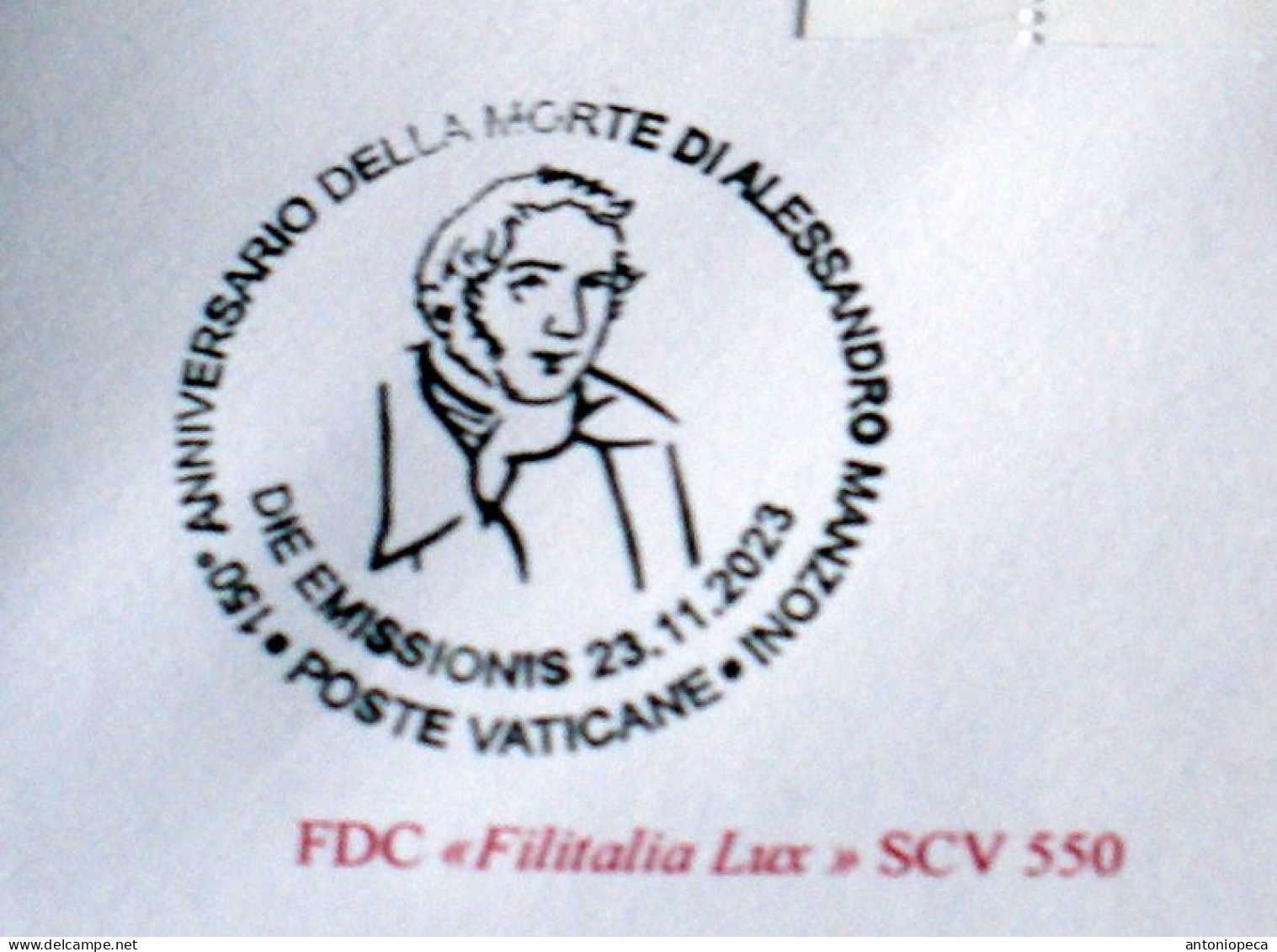 VATICAN 2023, 150 ANNI MORTE ALESSANDRO MANZONI, MINISHEET FDC - Ungebraucht