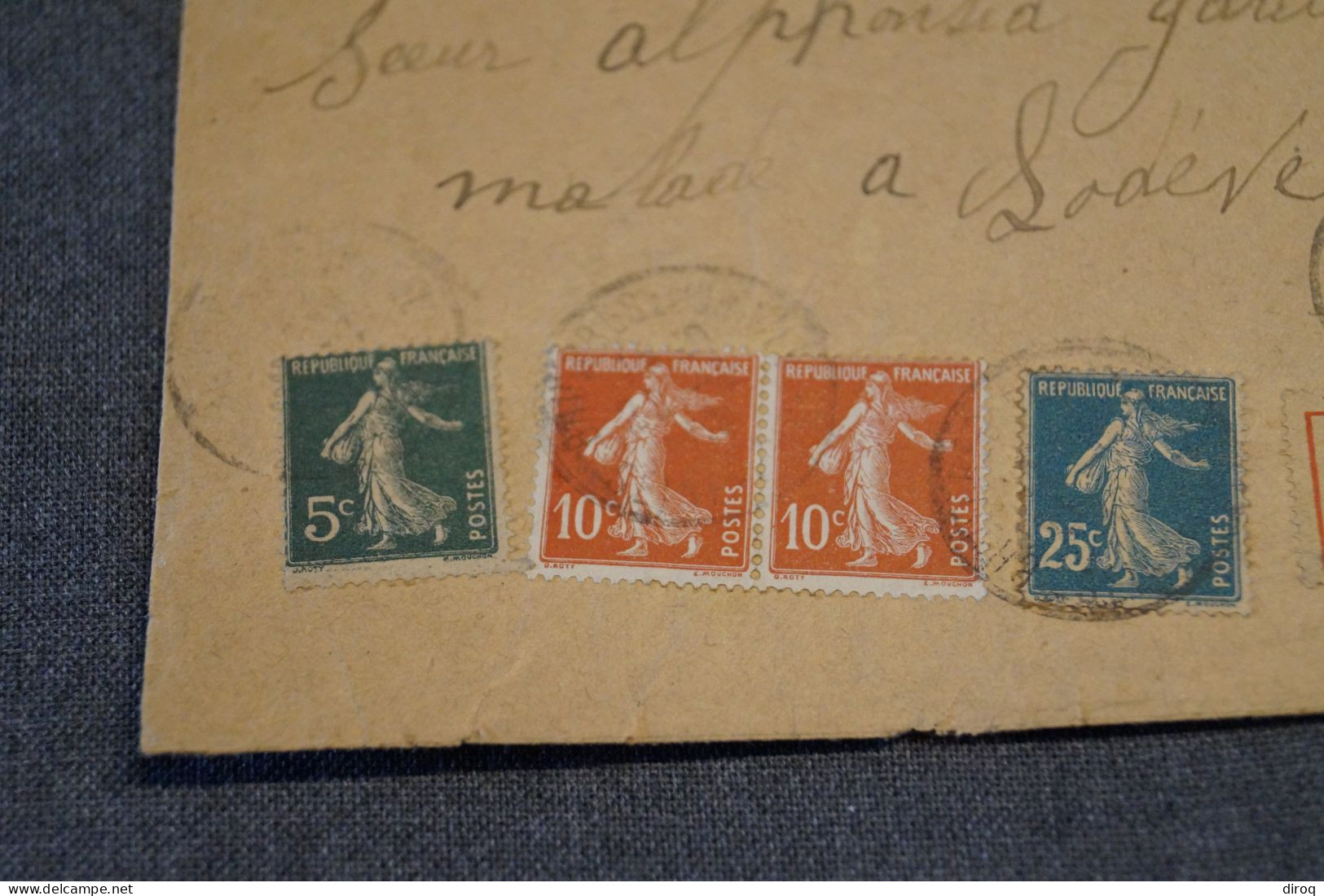 Superbe Ancien Envoi Recommandé N° 326,Bruyère-le-Chatel, Pour Collection - Storia Postale