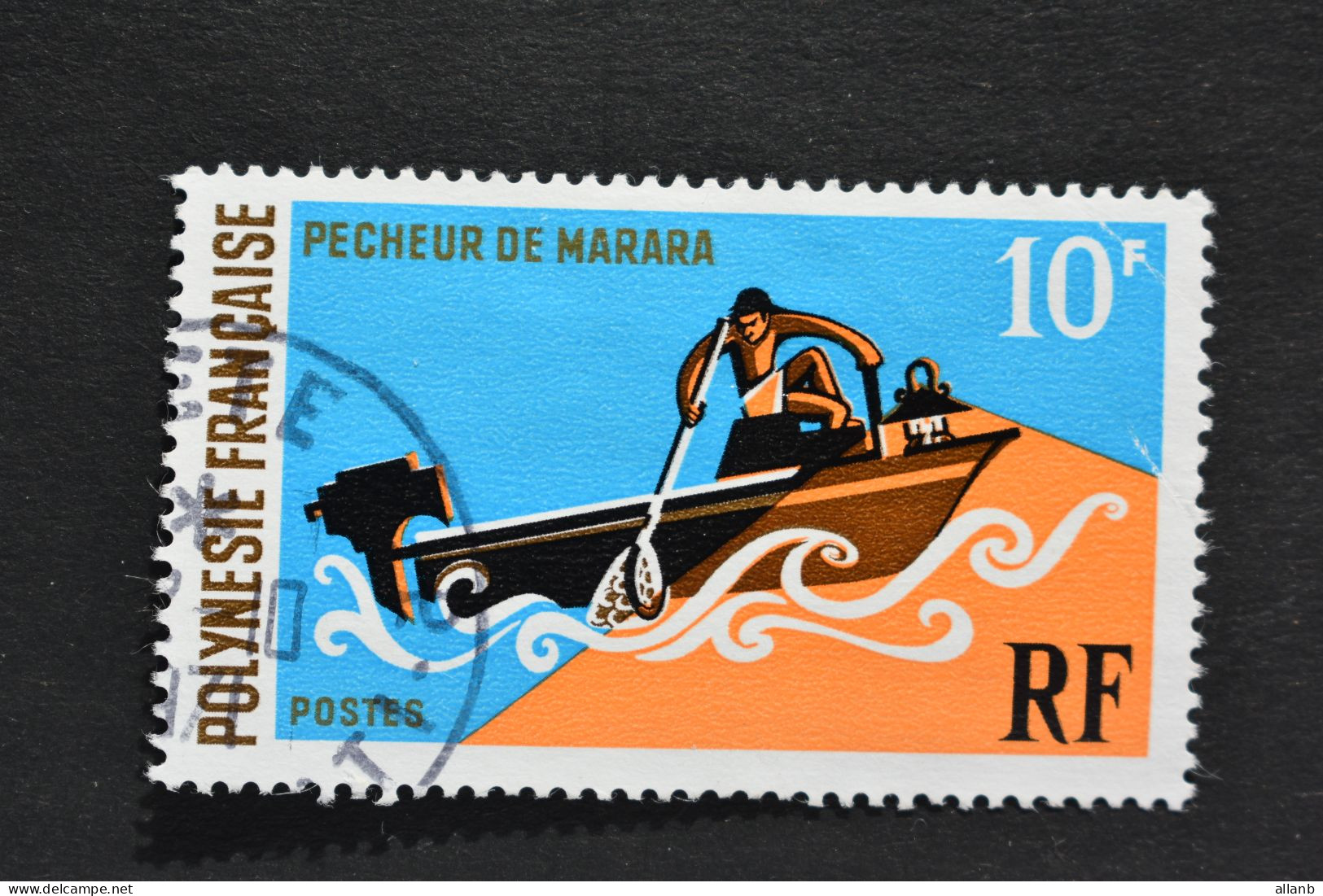 Polynésie Française - 1971 Sport Nautique Pêcheur De Marara  N° 82 Oblitéré - Usati