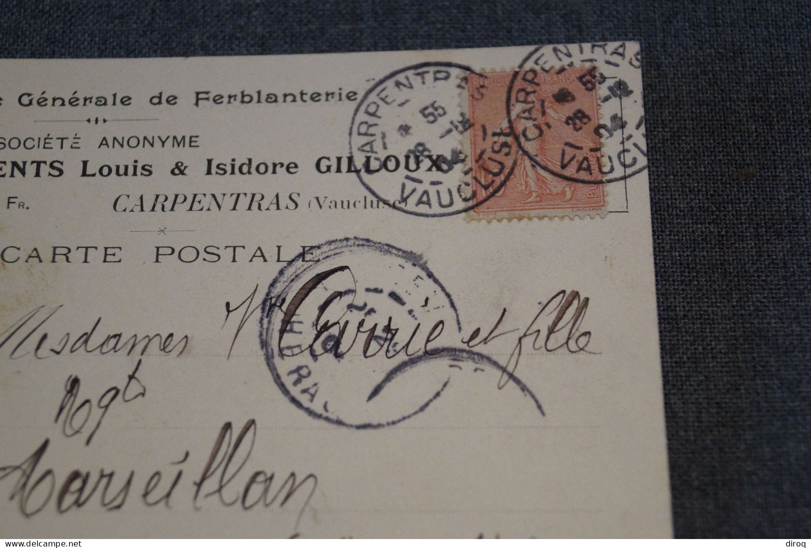 Superbe Ancien Envoi , Carpentras Vaucluse 1904, Pour Collection - Lettres & Documents
