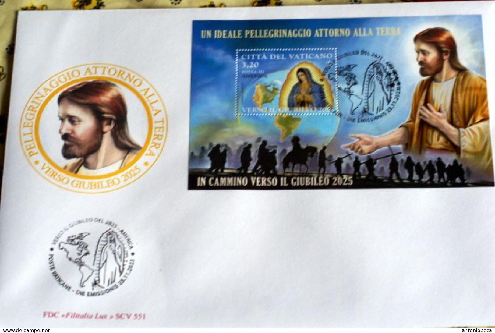 VATICAN 2023, VERSO IL GIUBILEO 2025, AMERICA, SHEET FDC - Ungebraucht