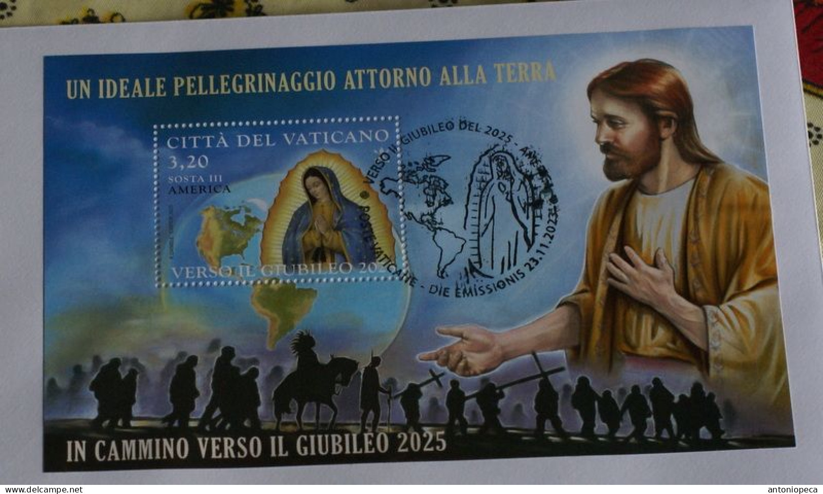 VATICAN 2023, VERSO IL GIUBILEO 2025, AMERICA, SHEET FDC - Ungebraucht