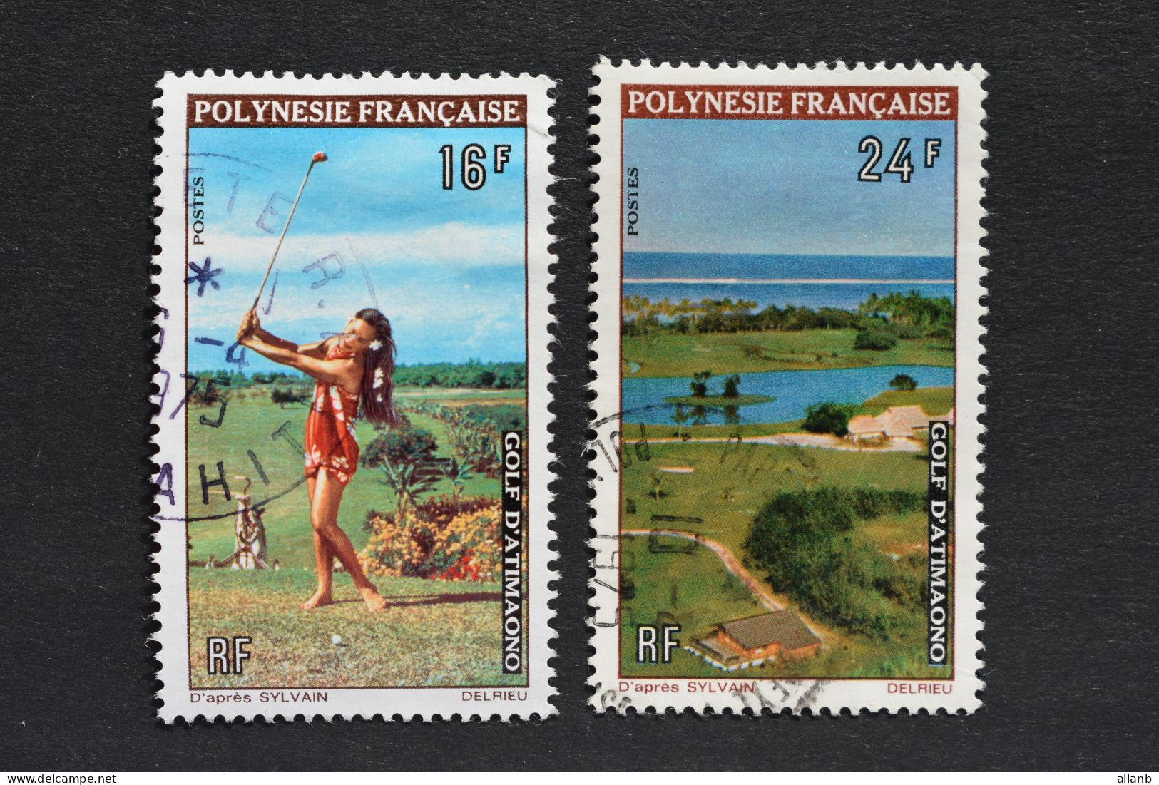 Polynésie Française - 1974 Sport Golf D'Atimaono N° 94 - 95 Oblitéré - Usati