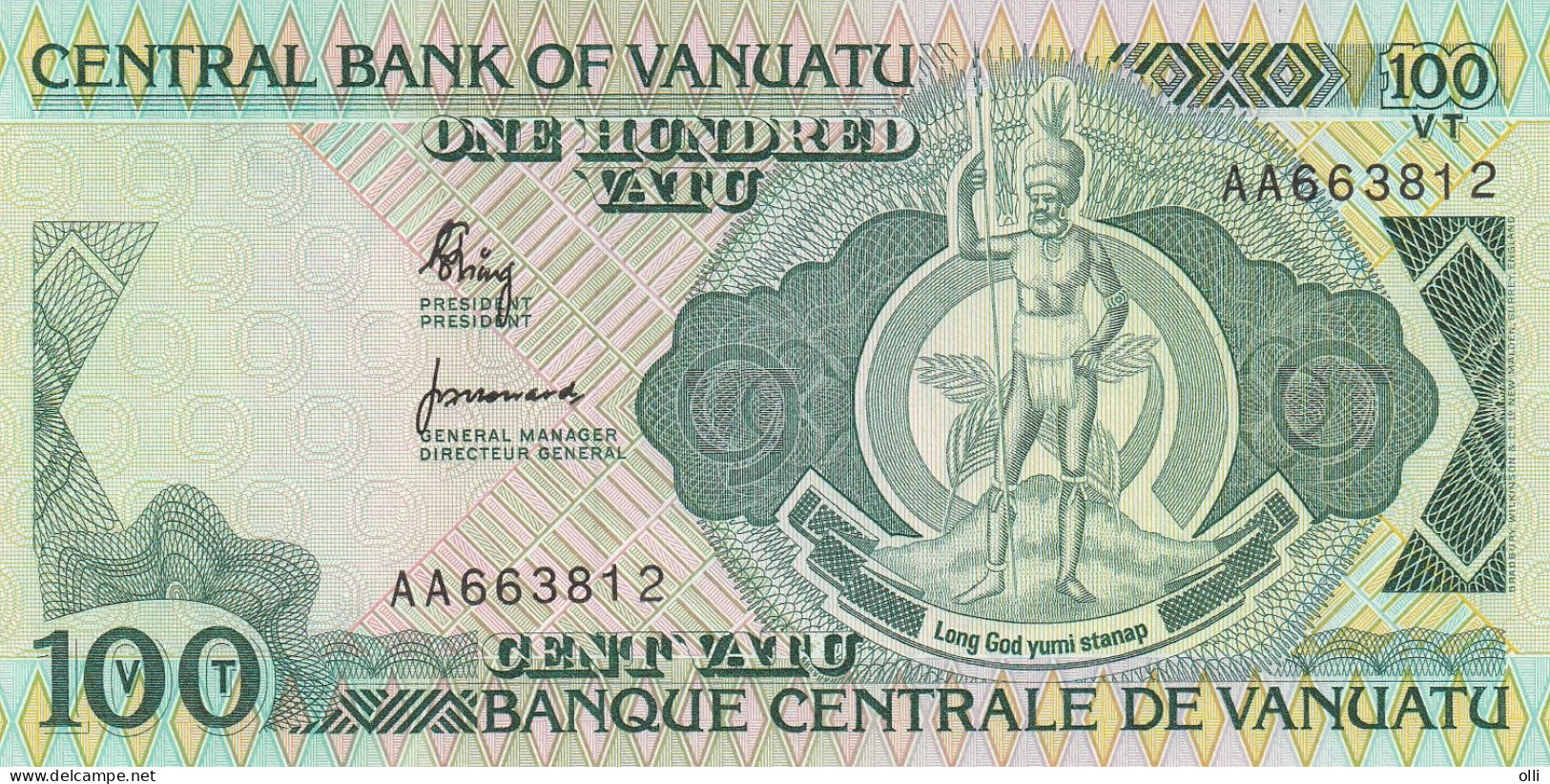 Vanuatu 100 Vatu  1982  P-1  UNC - Vanuatu