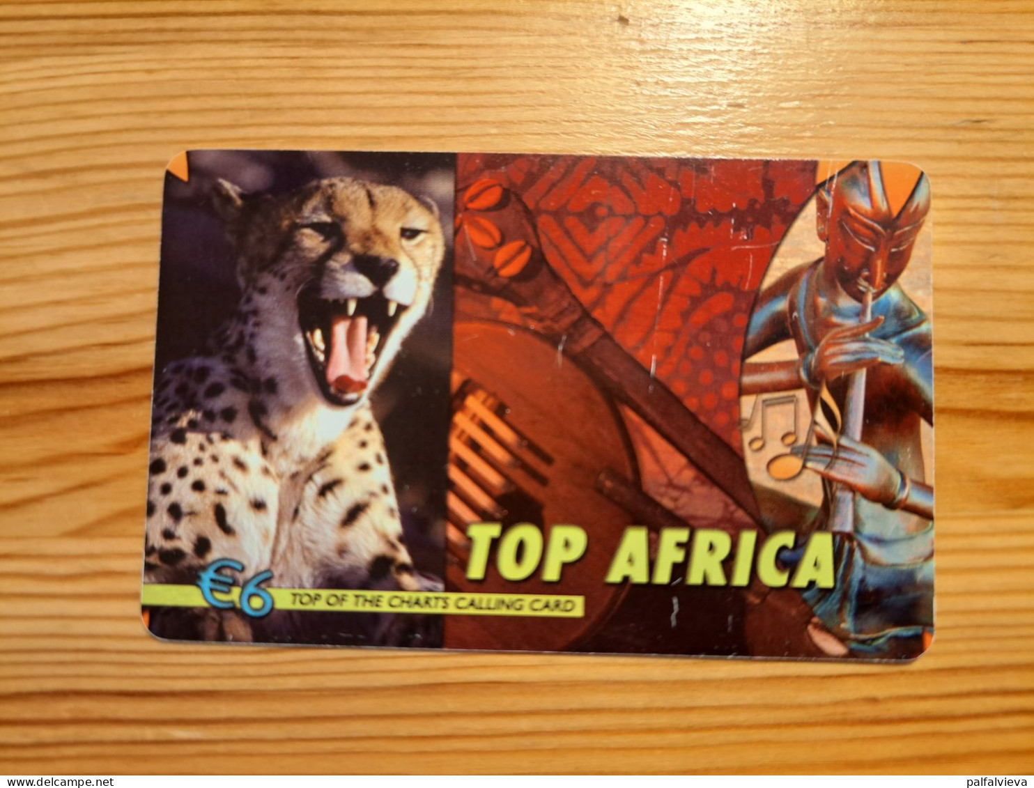 Prepaid Phonecard Netherlands, Top Africa - Leopard - Cartes GSM, Prépayées Et Recharges