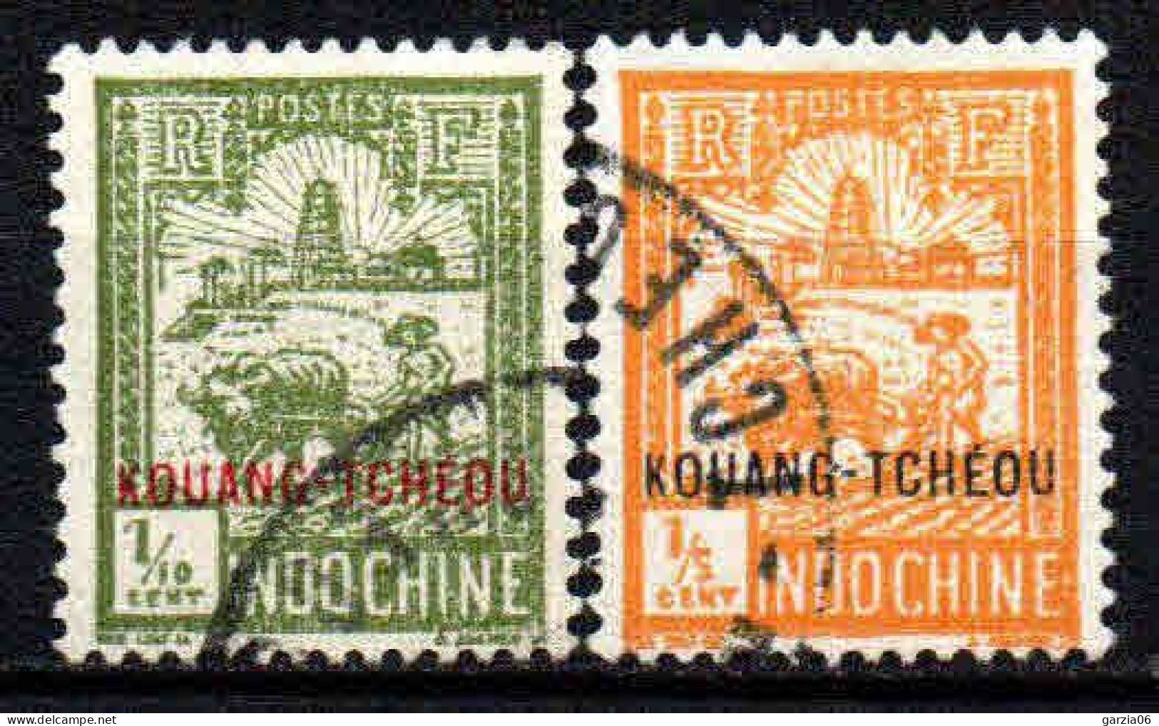 Kouang Tcheou  - 1927 - Tb Indochine Surch  -  N° 73/74  - Oblit - Used - Used Stamps