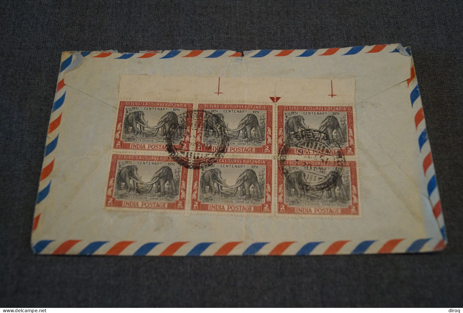 Superbe Ancien Envoi ,1951,feuillet De 6 Timbres,belle Oblitération, Pour Collection - Brieven En Documenten